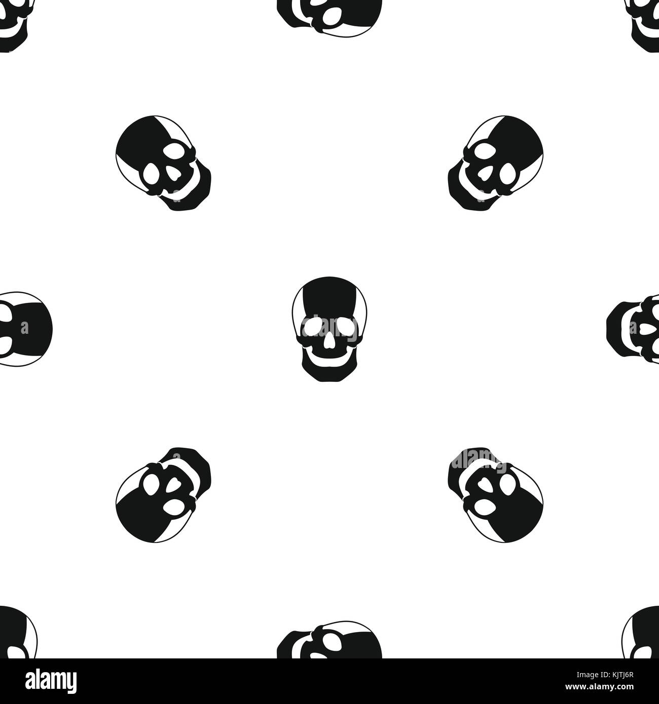 Skull pattern seamless black Stock Vector Image & Art - Alamy