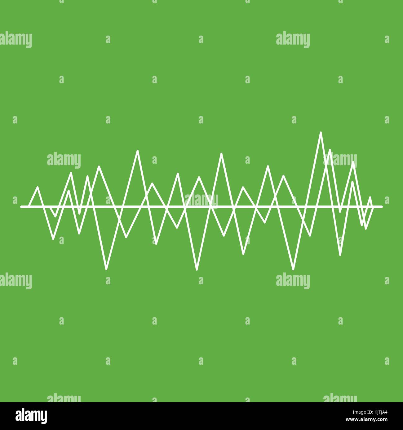 Sound wave icon green Stock Vector Image & Art - Alamy