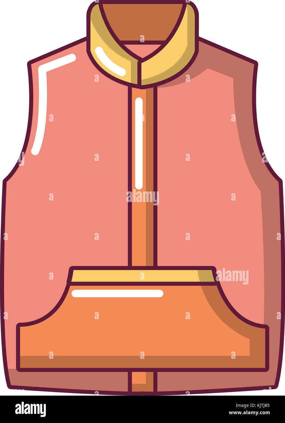 Sleeveless jacket icon, cartoon style Stock Vector Image & Art - Alamy
