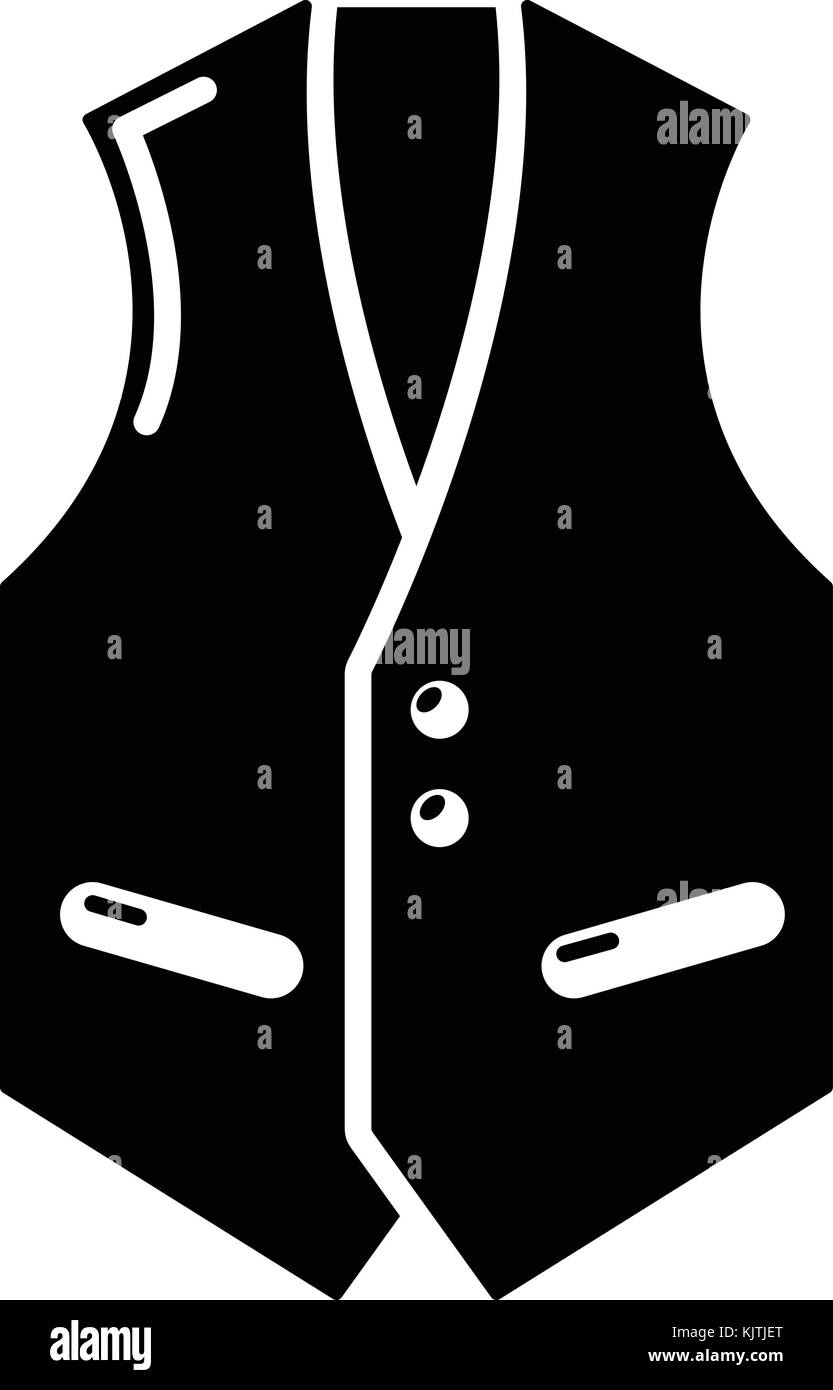 Waistcoat icon, simple black style Stock Vector Image & Art - Alamy