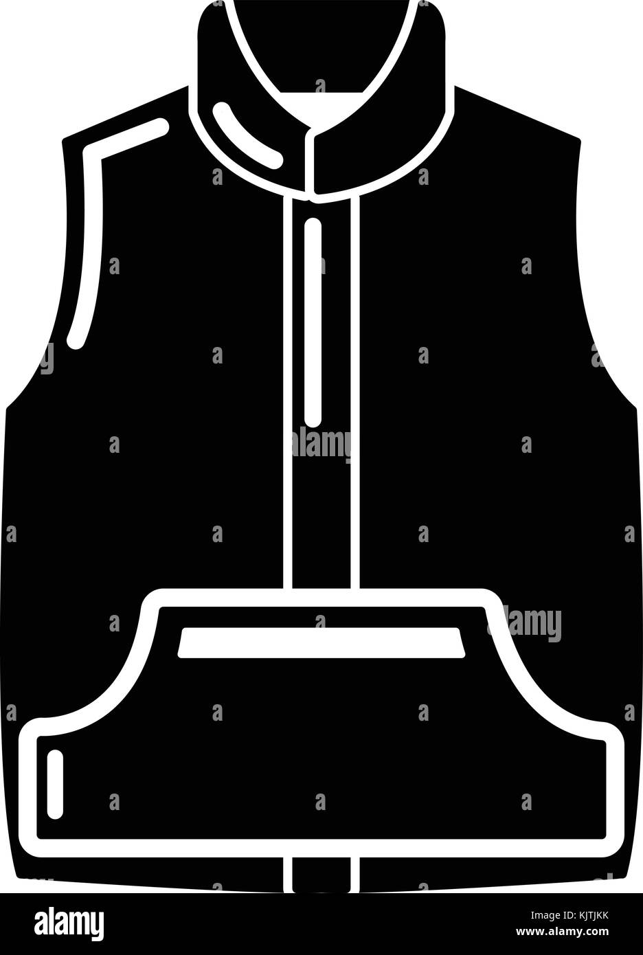 Sleeveless jacket icon, simple black style Stock Vector Image & Art Alamy