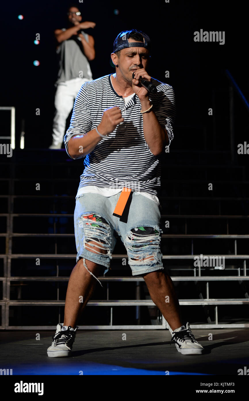 WEST PALM BEACH, FL - JULY 16: Erik-Michael Estrada of O-Town performs