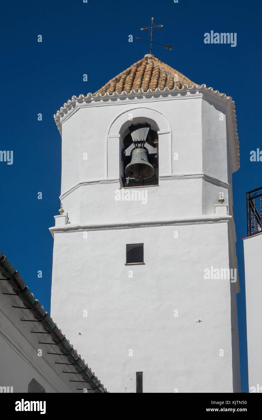 Spain, Andalucia, Costa del Sol, Canillas de Aceituno, church of Our Lady of Rosario Stock Photo