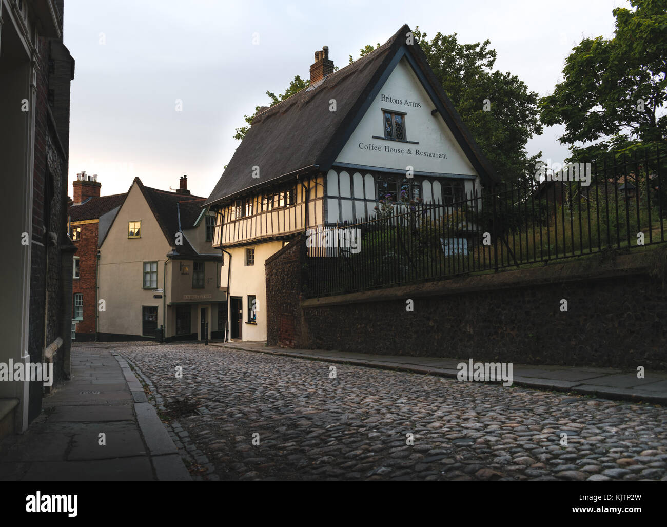 Elm hill Norwich Stock Photo Alamy