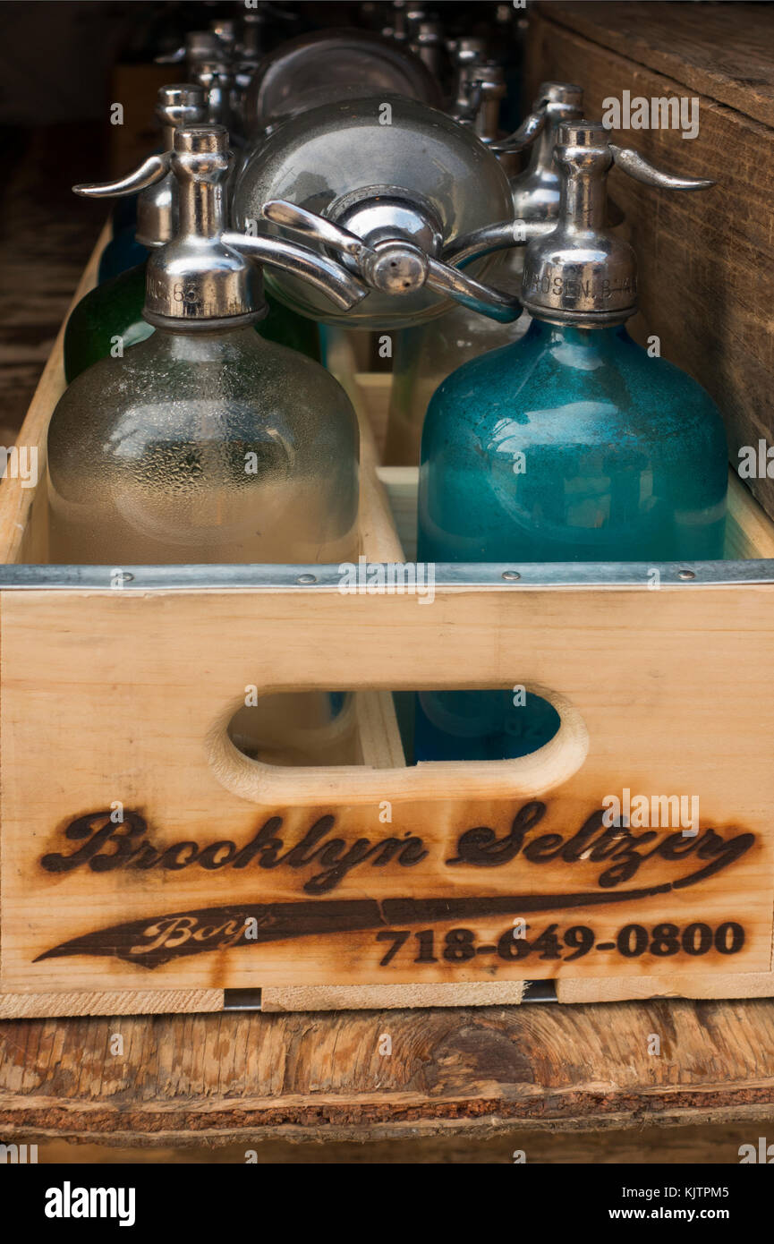 Brooklyn Seltzer boys products NYC Stock Photo Alamy