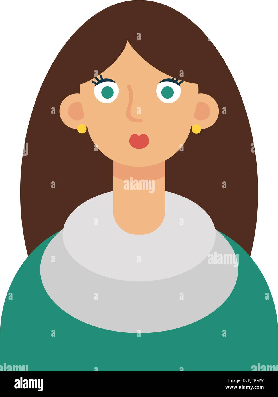 Flat Vector Girl Student Stock Vector Image & Art - Alamy