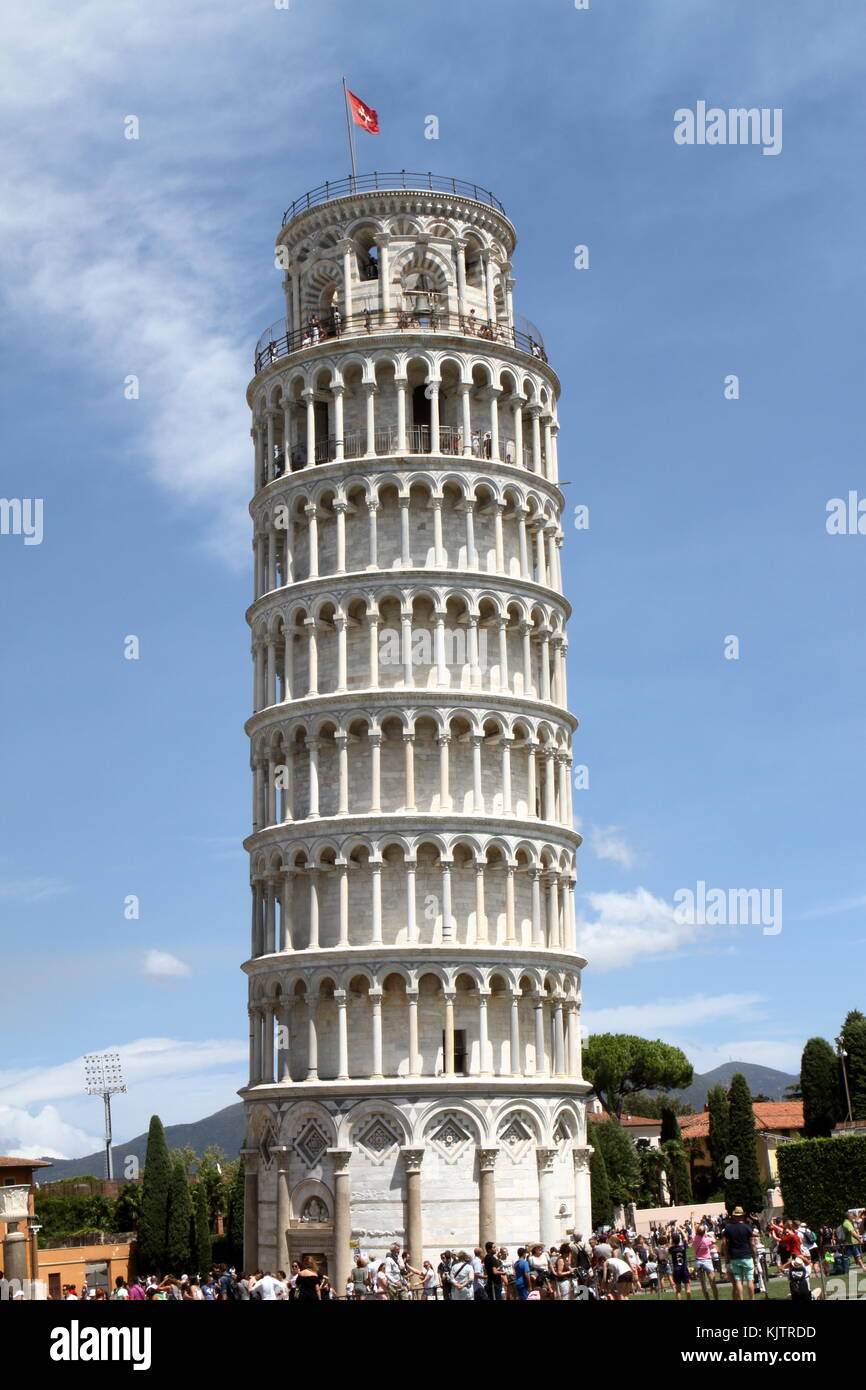 Tower of Pisa not leaning anymore Tuscany Italy Stock Photo Alamy