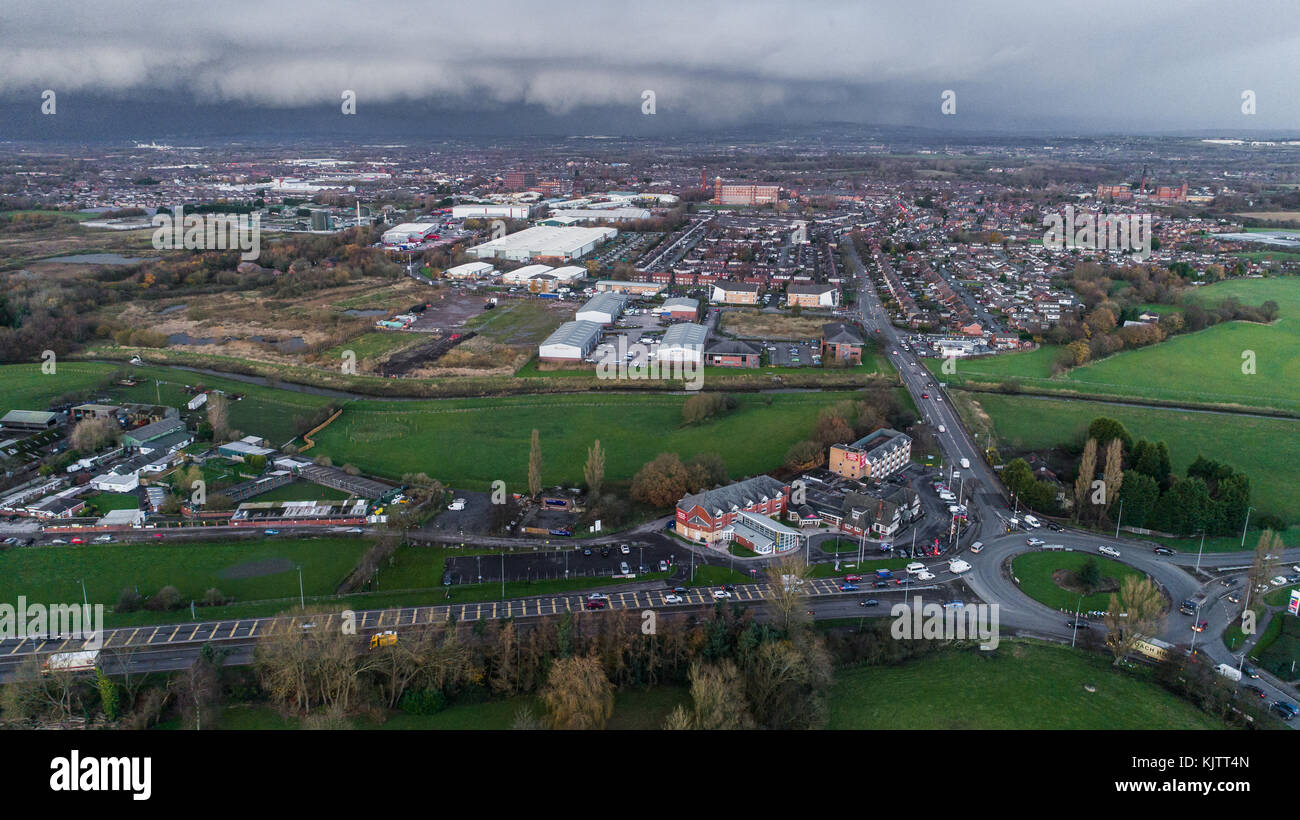 Aerial View Of Sporting Lodge Inns & Suites Greyhound Hotel, Warrington