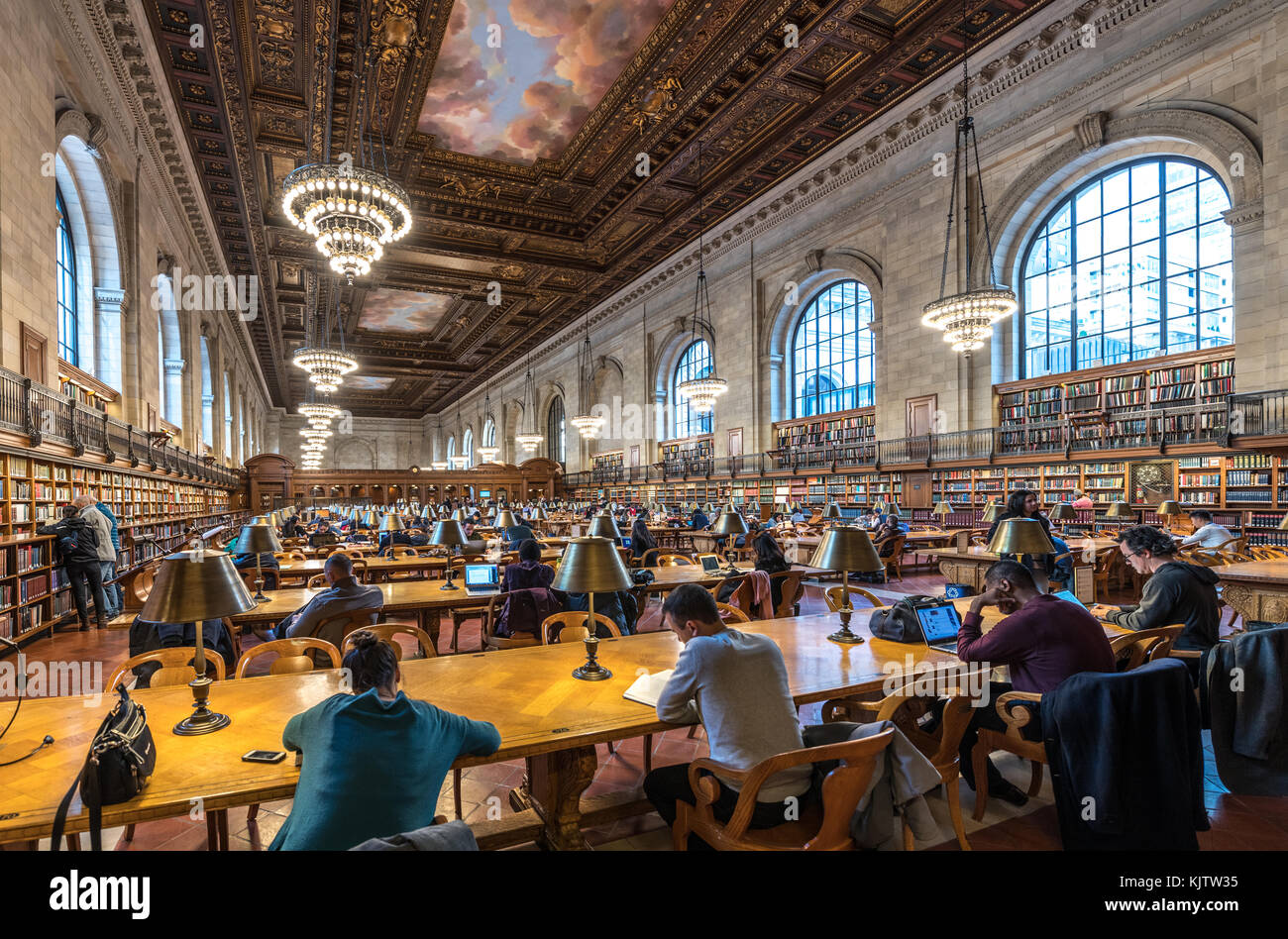 Nyc Library Roo New york public library reading room hi-res stock photography and ...