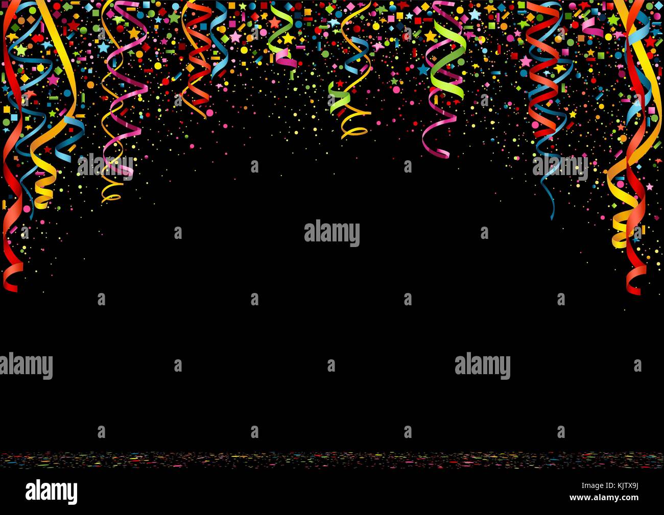 Happy New Year Colorful Confetti Background