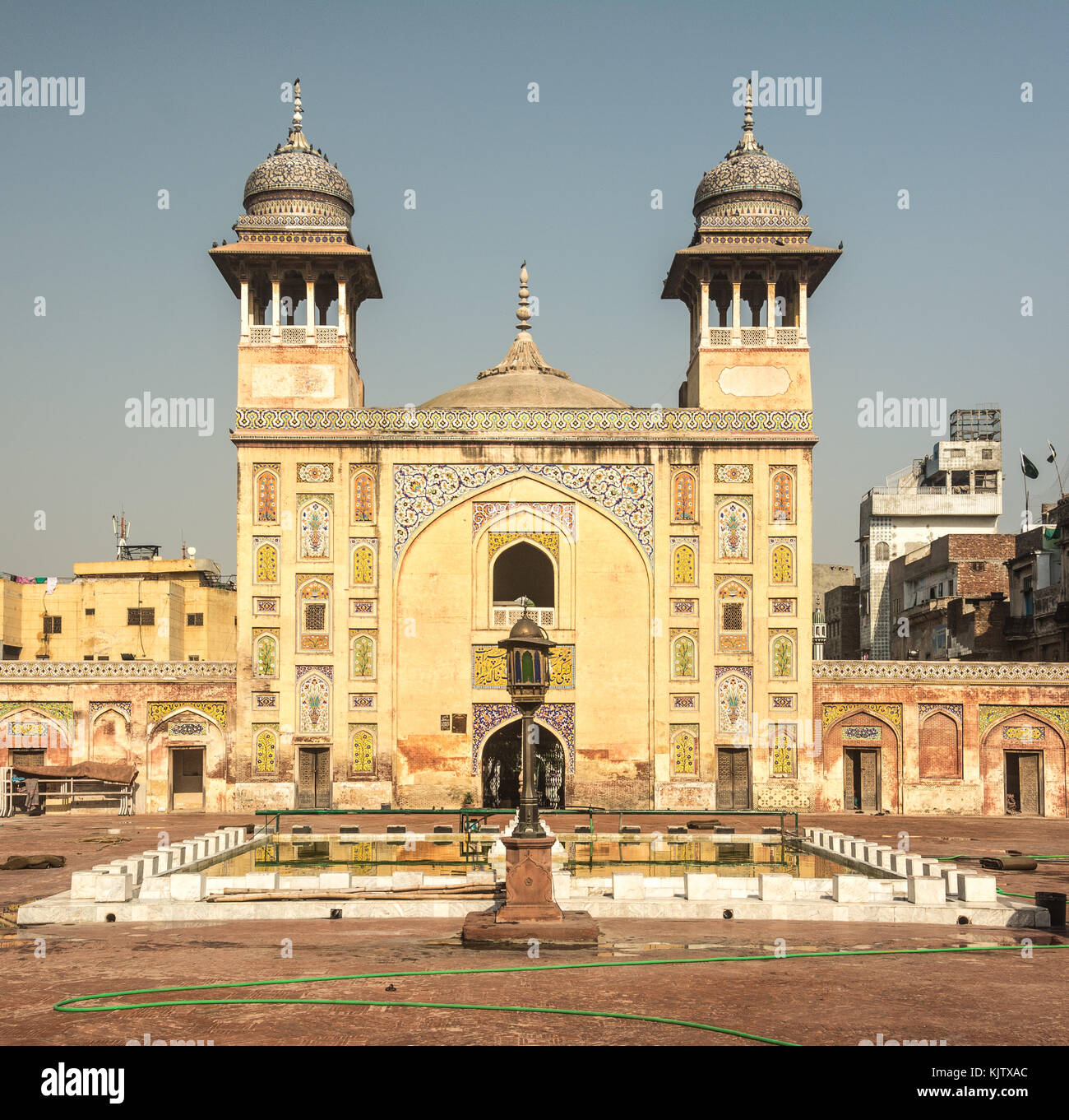 Wazir Khan Mosque, Lahore - Pakistan Stock Photo
