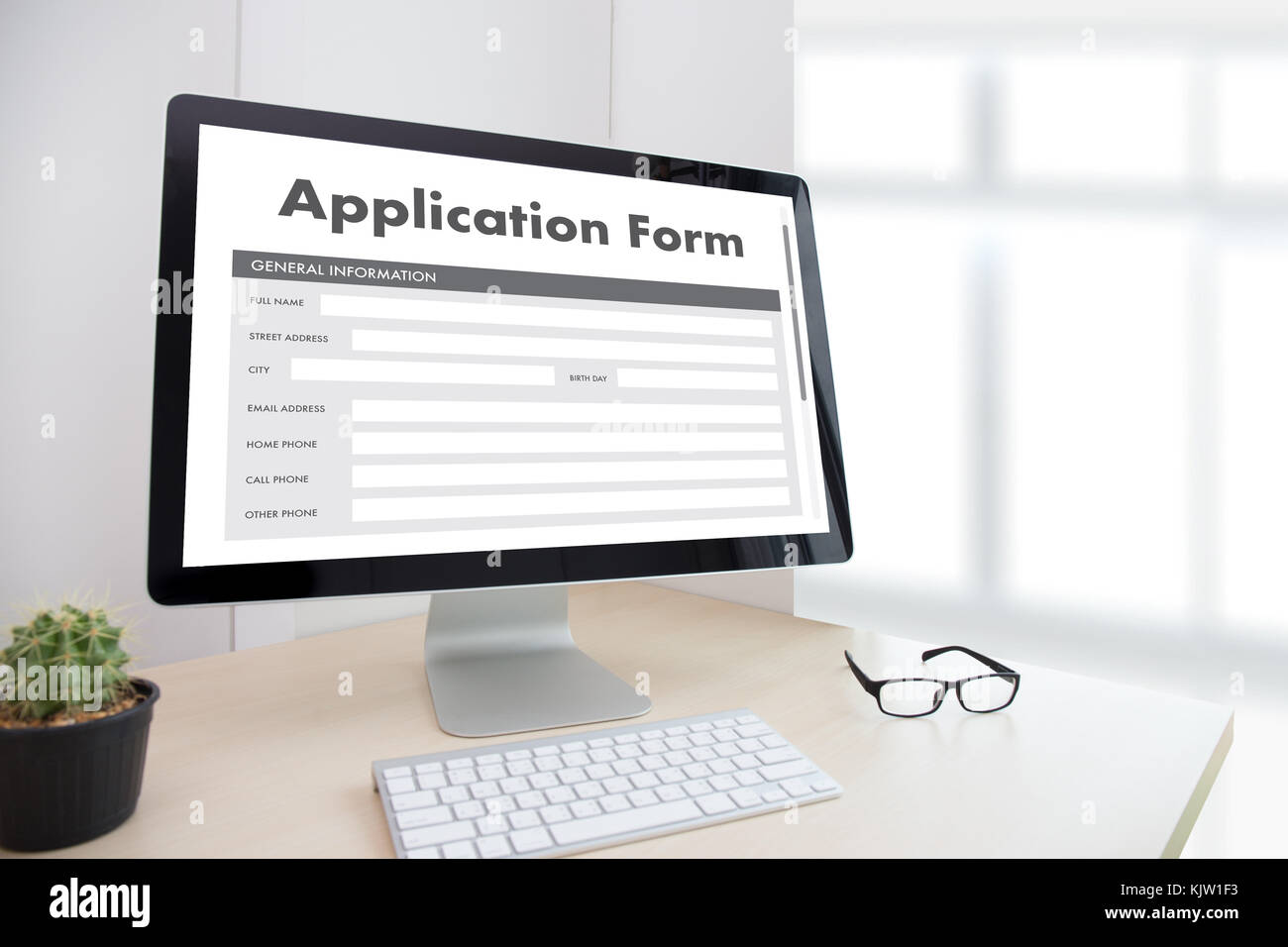 business man working on laptop computer use Online Web Job Application ...