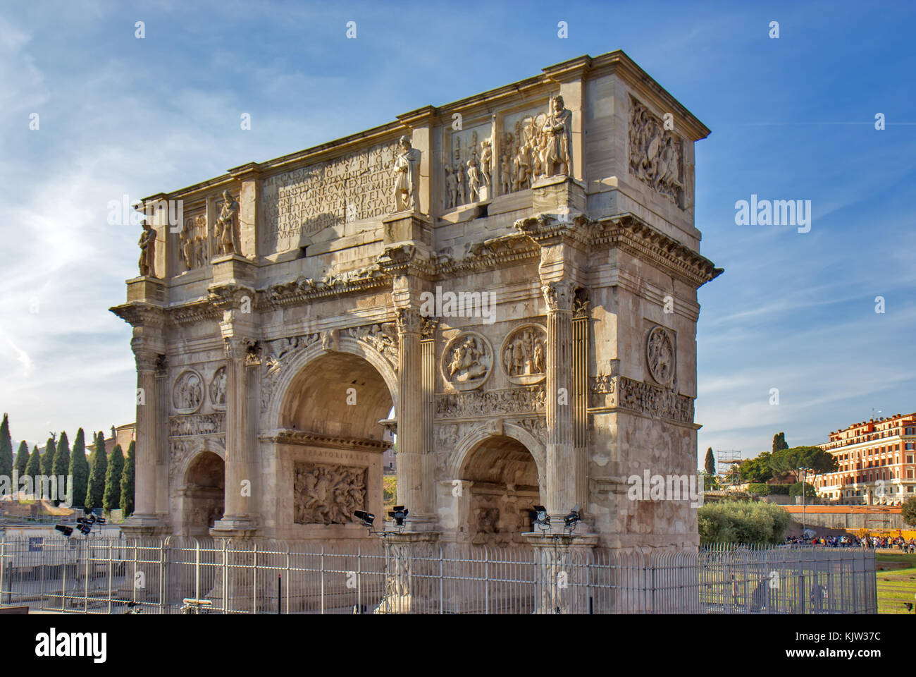 Triumphal Arch of Constantine in Rome, Italy Stock Photo - Alamy