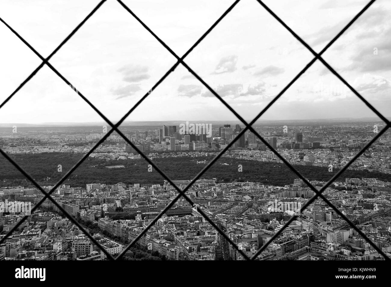 View from Eiffel Tower, Paris, France Stock Photo