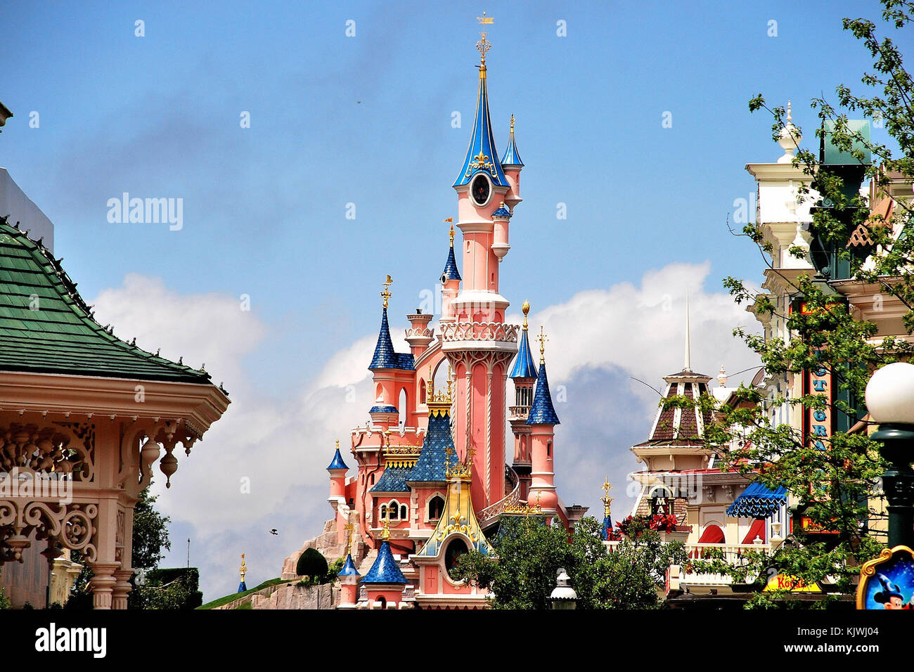 Disney Castle, Marne-la-Vallée, Paris, France Stock Photo