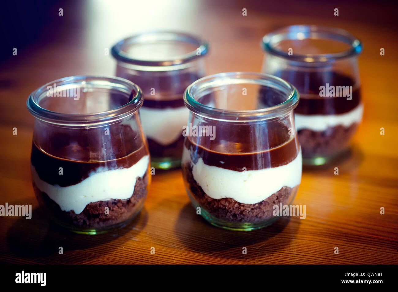 homemade sweet cakes in glass Stock Photo Alamy