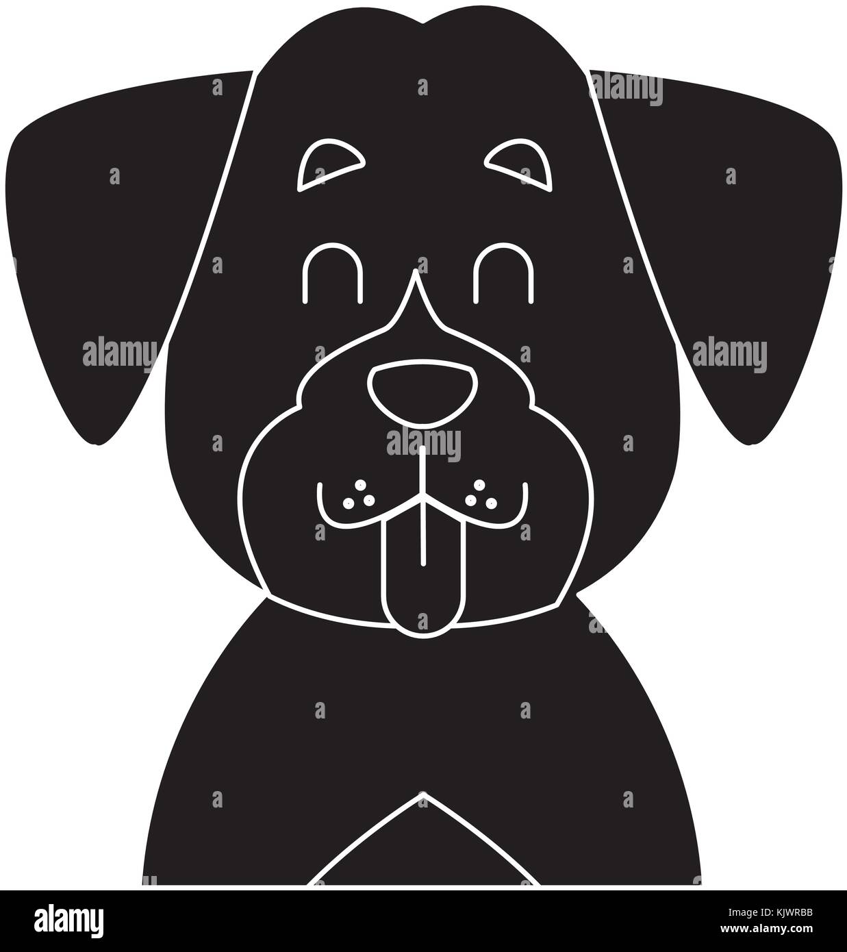 Dog head cartoon Stock Vector Image & Art - Alamy