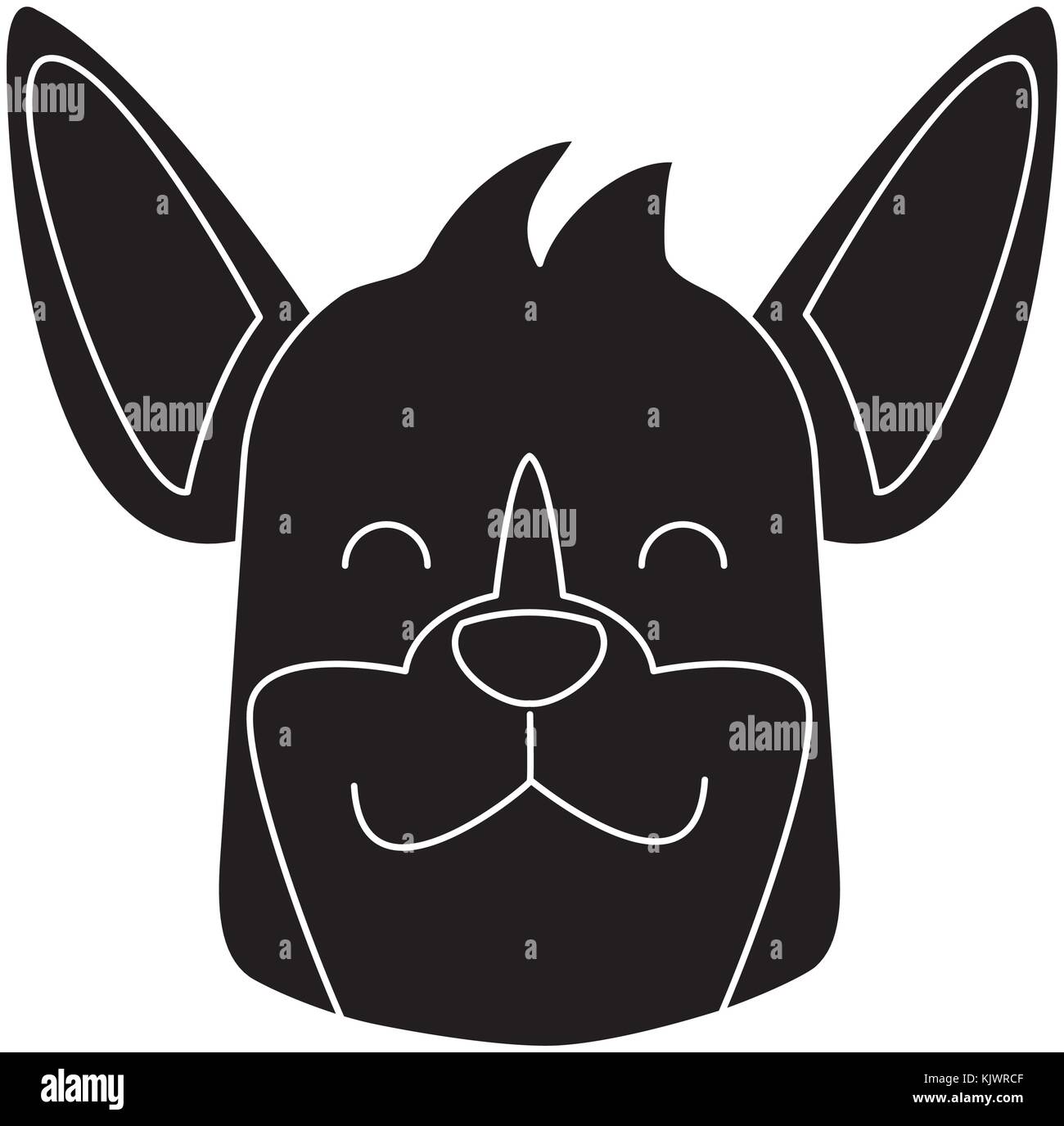 Dog head cartoon Stock Vector Image &amp; Art - Alamy