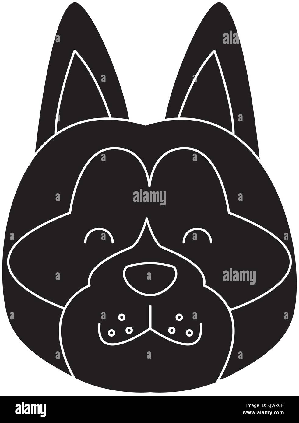 Dog head cartoon Stock Vector Image & Art - Alamy