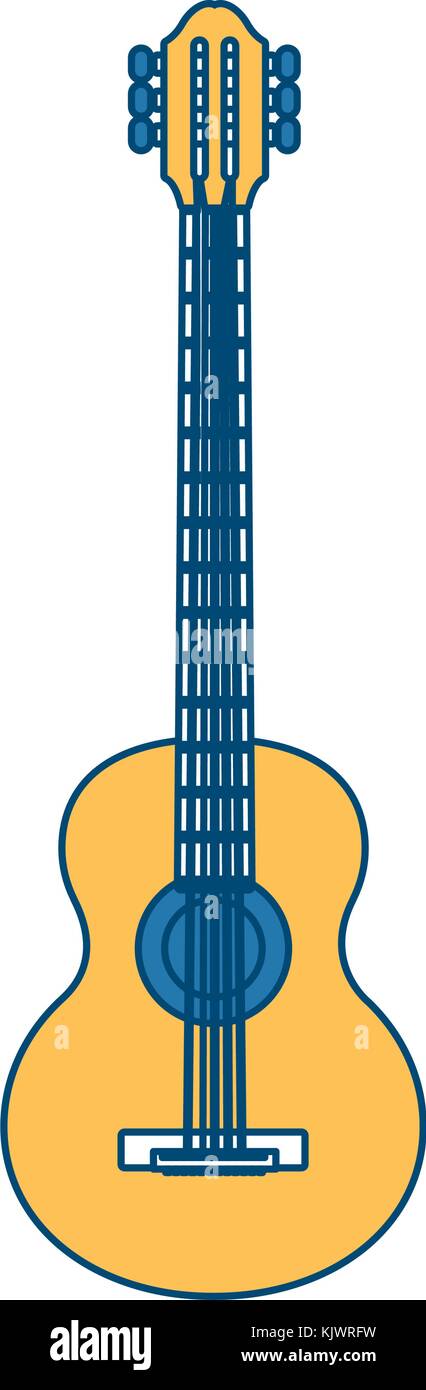 Acoustic guitar music instrument Stock Vector Image & Art - Alamy