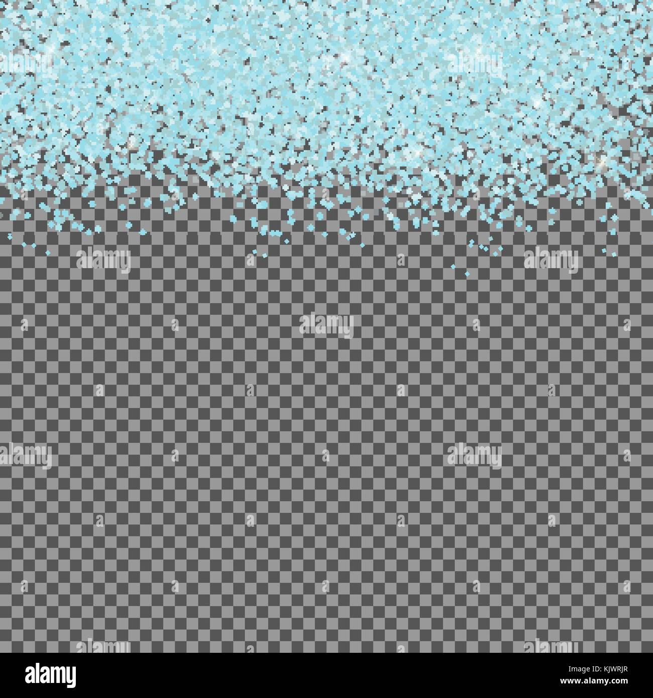 Falling Shining Snowflakes and Snow on Transparent Background ...