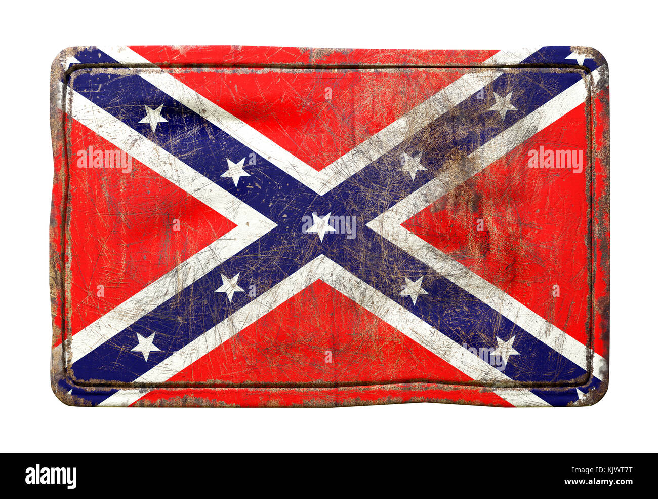 AMERICAN and CONFEDERATE FLAG DECAL / STICKER, image size:1300x985