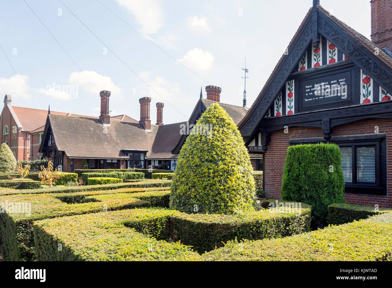 The Shen Place Almshouses, Shenfield Road, Brentwood, Essex, England, United Kingdom Stock Photo