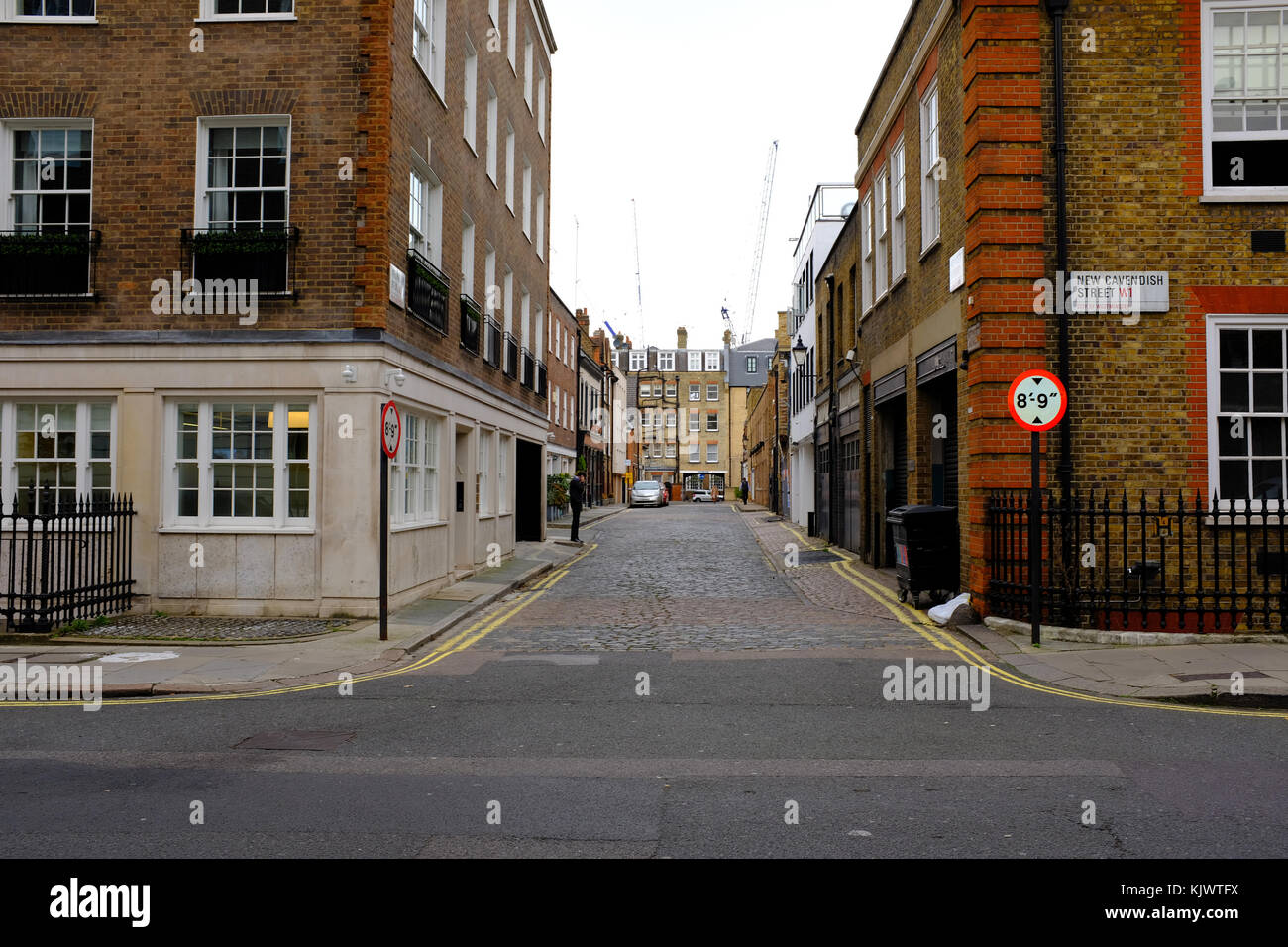 Weymouth Mews off New Cavendish Street London W1 UK Stock Photo Alamy