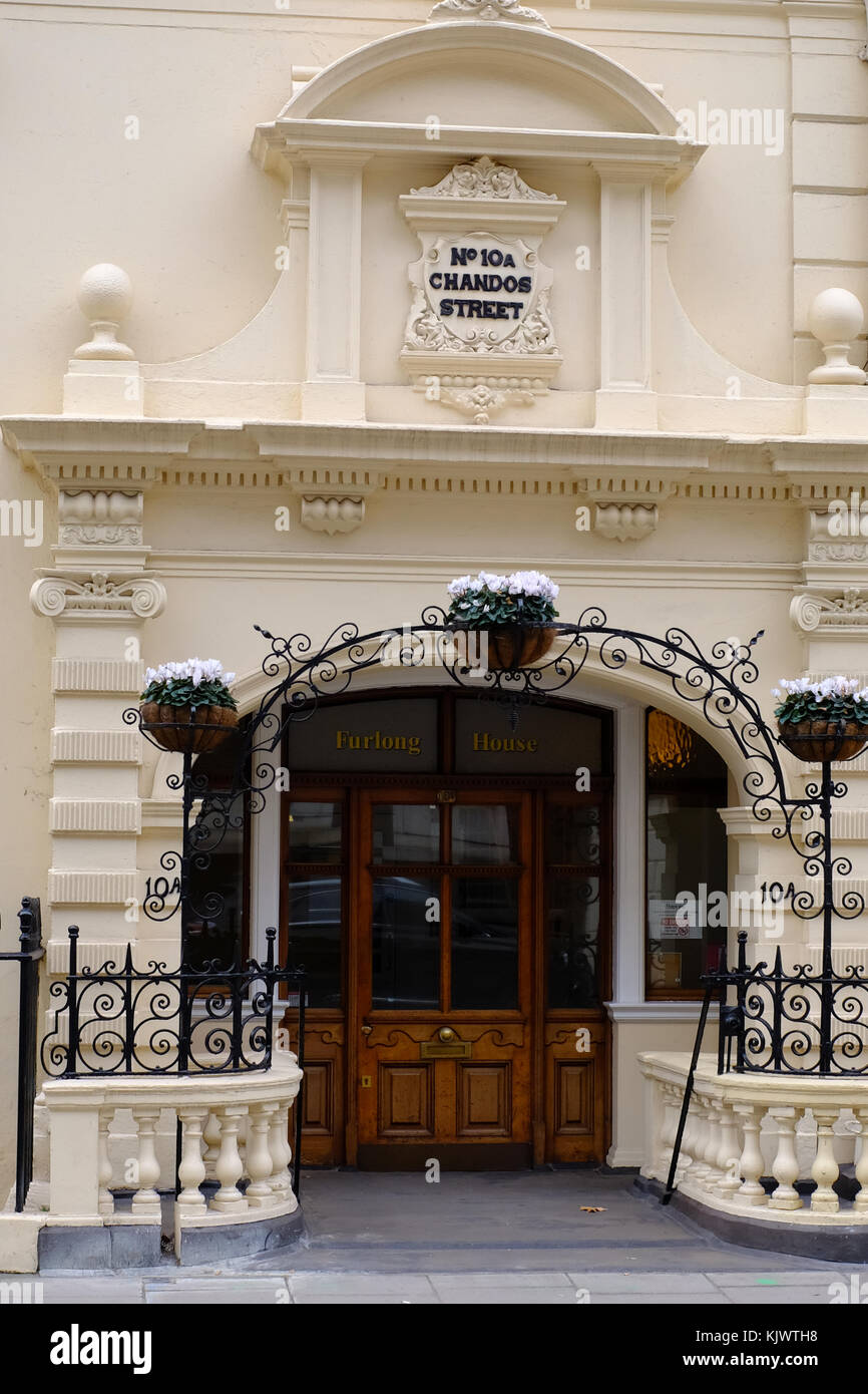 Lettsom House, Chandos Street, London. Headquarters of the Medical