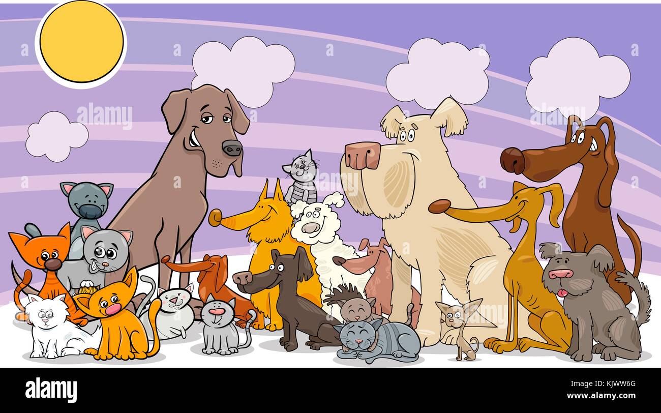 Cartoon Illustration of Dogs and Cats Animal Comic Characters Group Stock Vector Image & Art - Alamy Cartoon Illustration of Dogs and Cats Animal Comic Characters Group Stock Vector Image & Art - Alamy