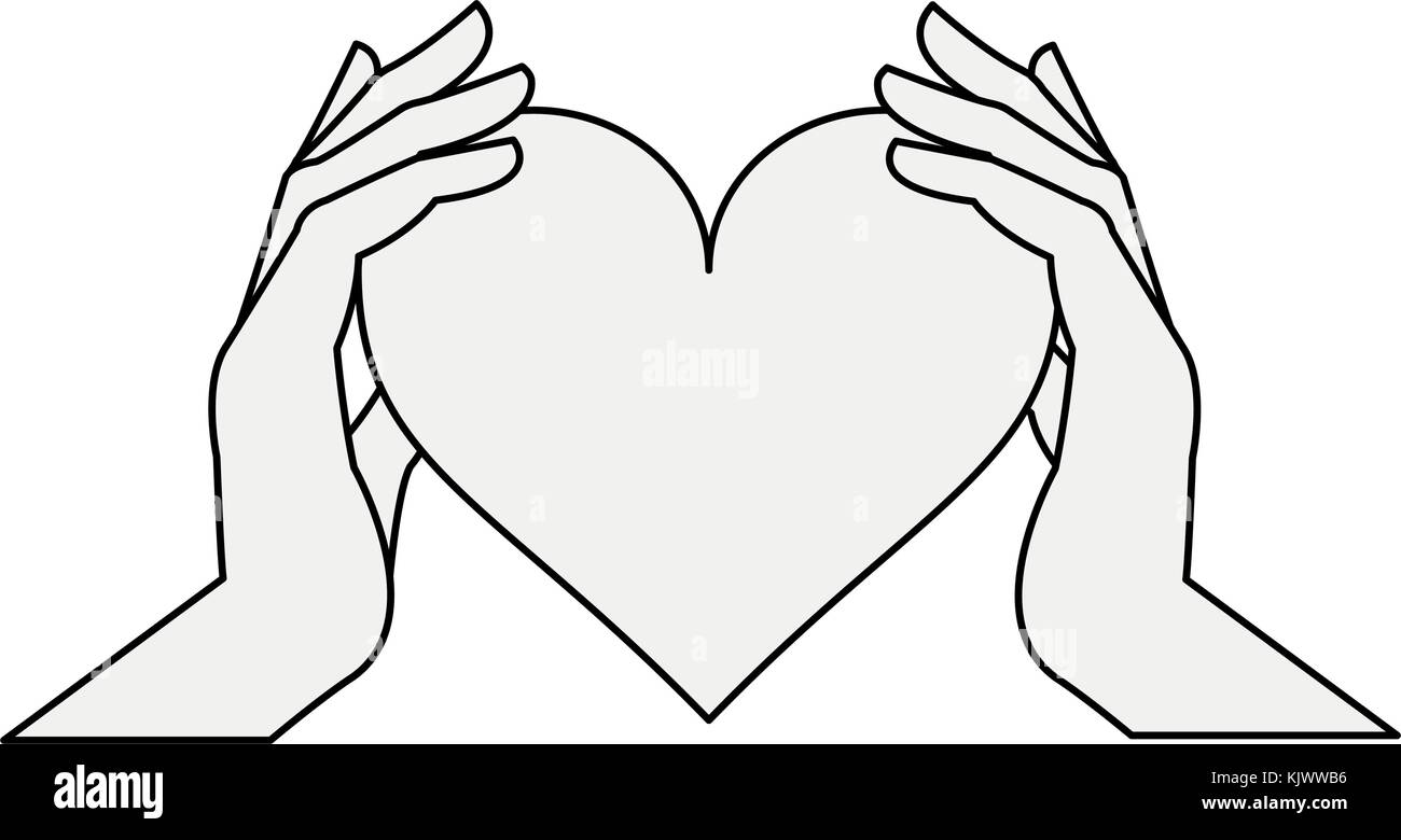Hand holding a heart Stock Vector Image & Art Alamy