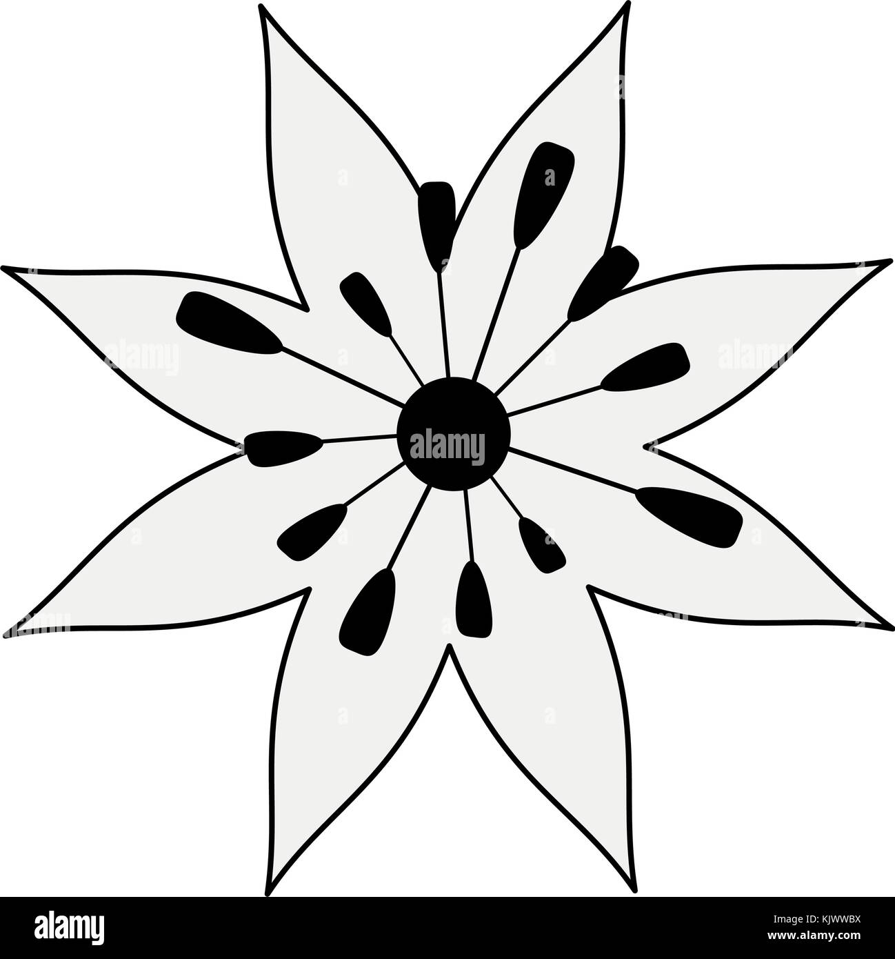 Beautiful flower symbol Stock Vector Image & Art Alamy