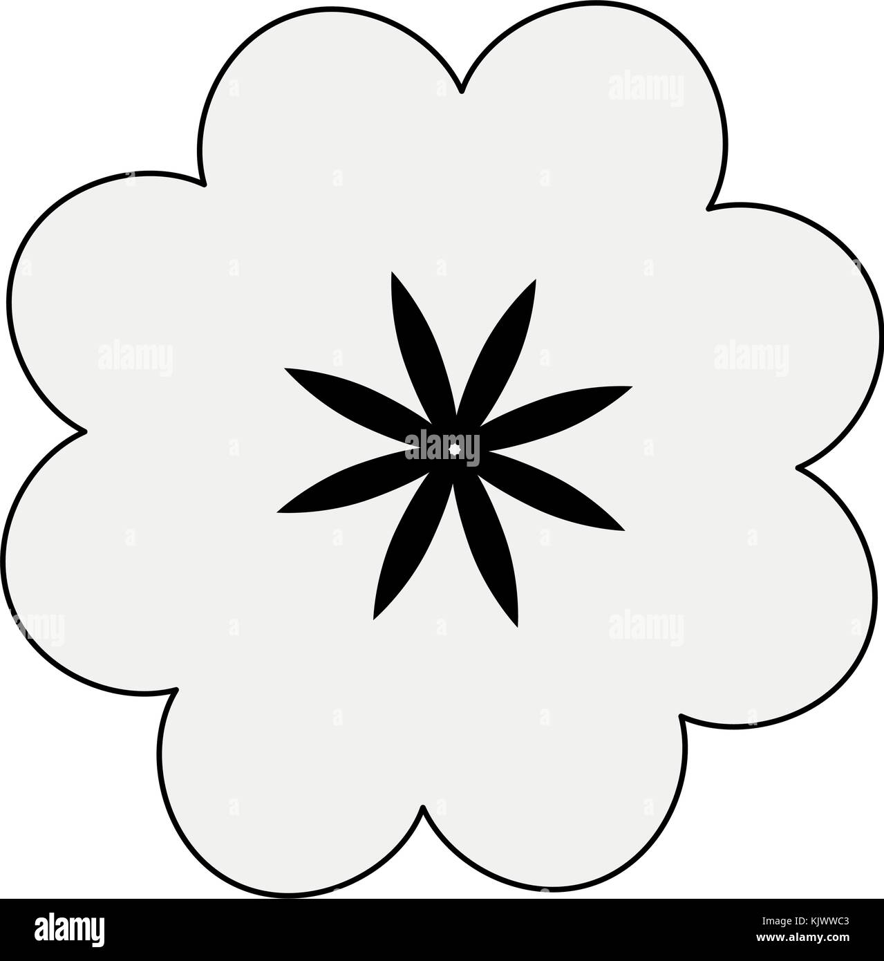 Beautiful flower symbol Stock Vector Image & Art Alamy