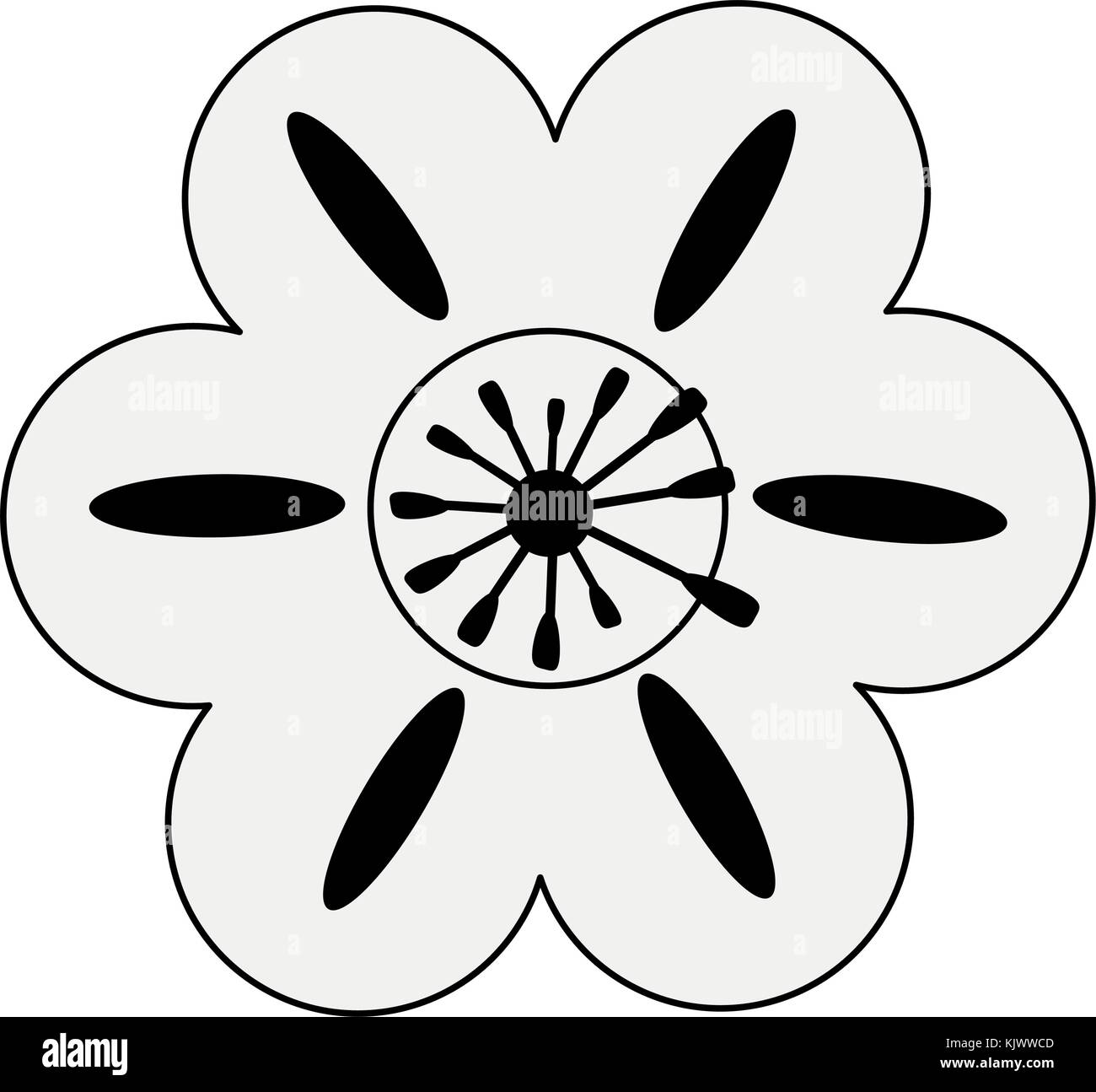 Beautiful flower symbol Stock Vector Image & Art Alamy