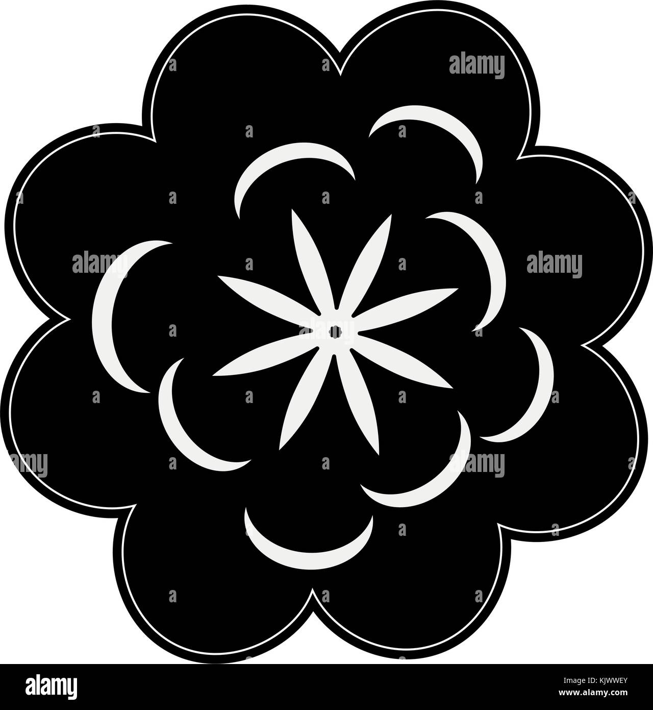 Beautiful flower symbol Stock Vector Image & Art Alamy