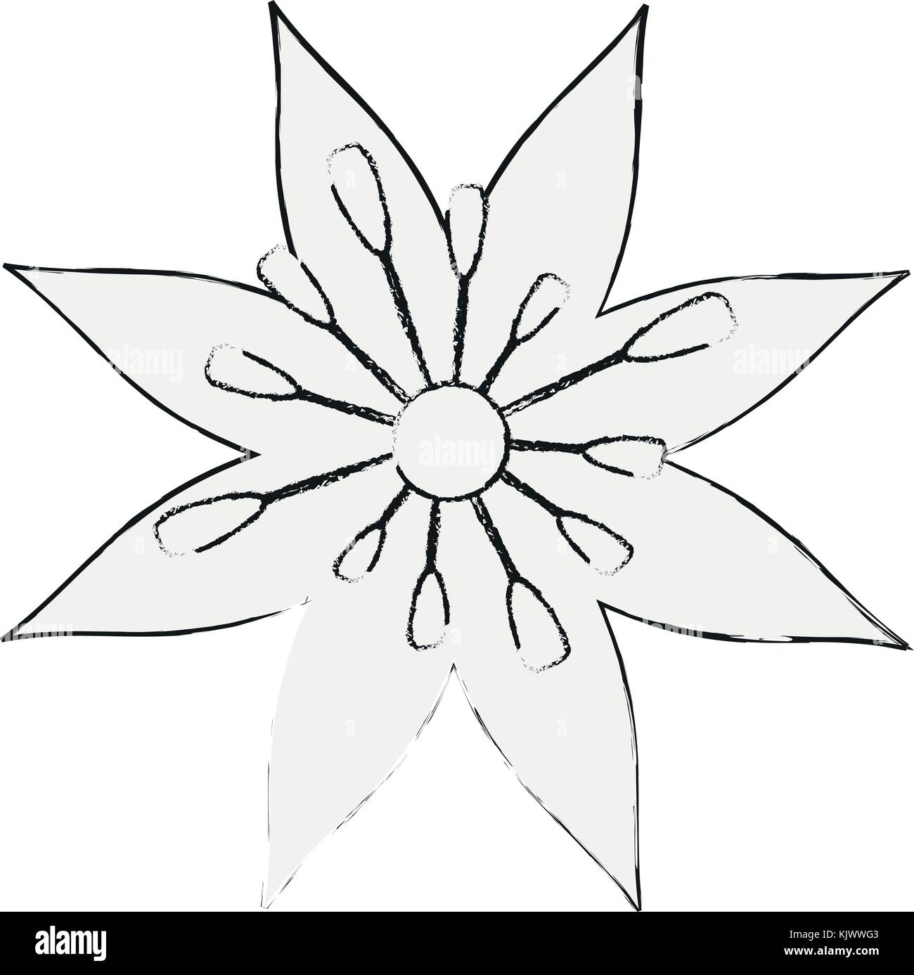 Beautiful flower symbol Stock Vector Image & Art Alamy