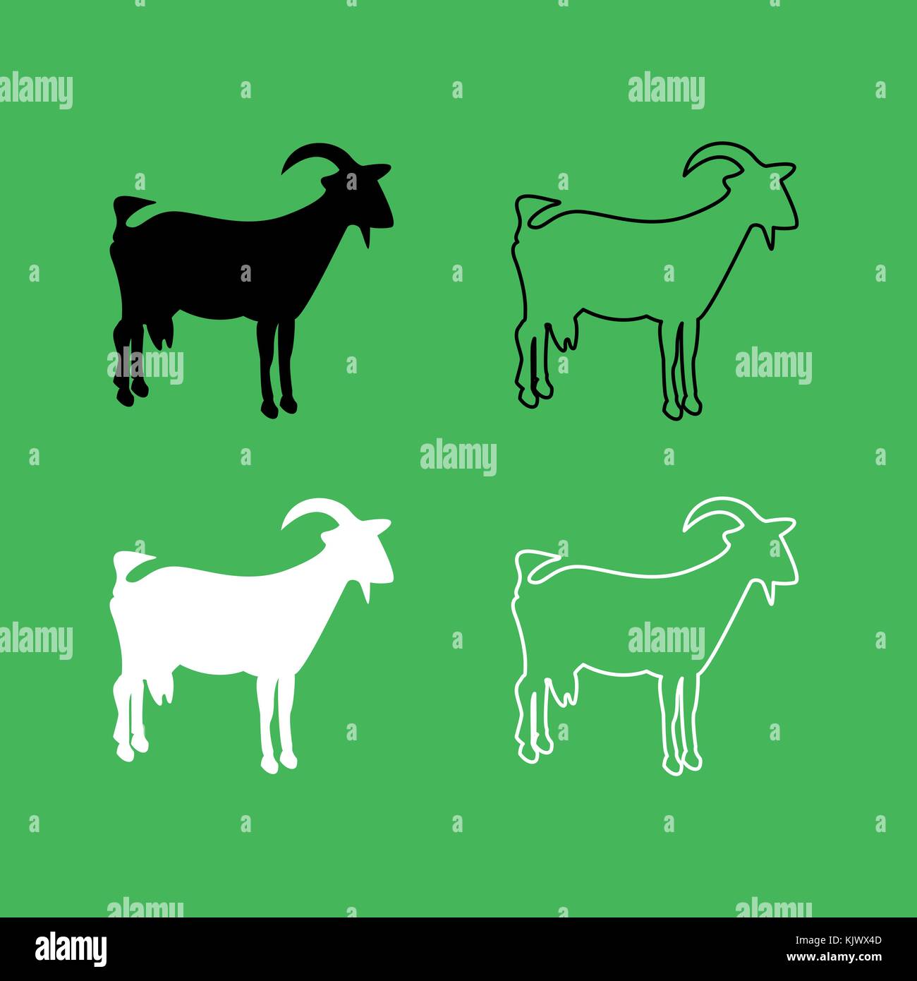 Goat farm Stock Vector Images - Alamy