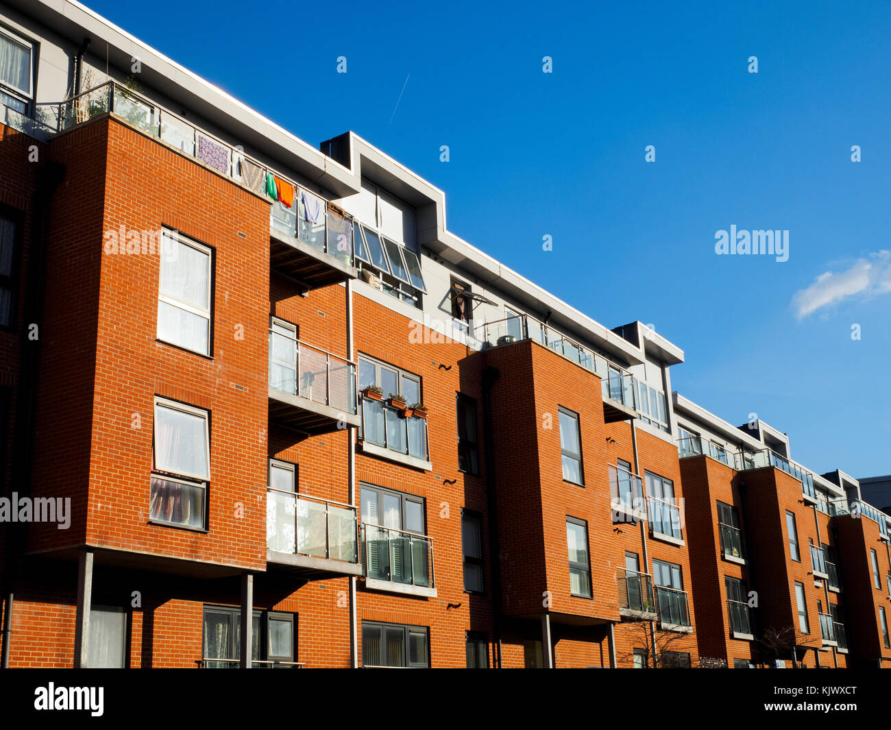 Modern apartment building - London, England Stock Photo