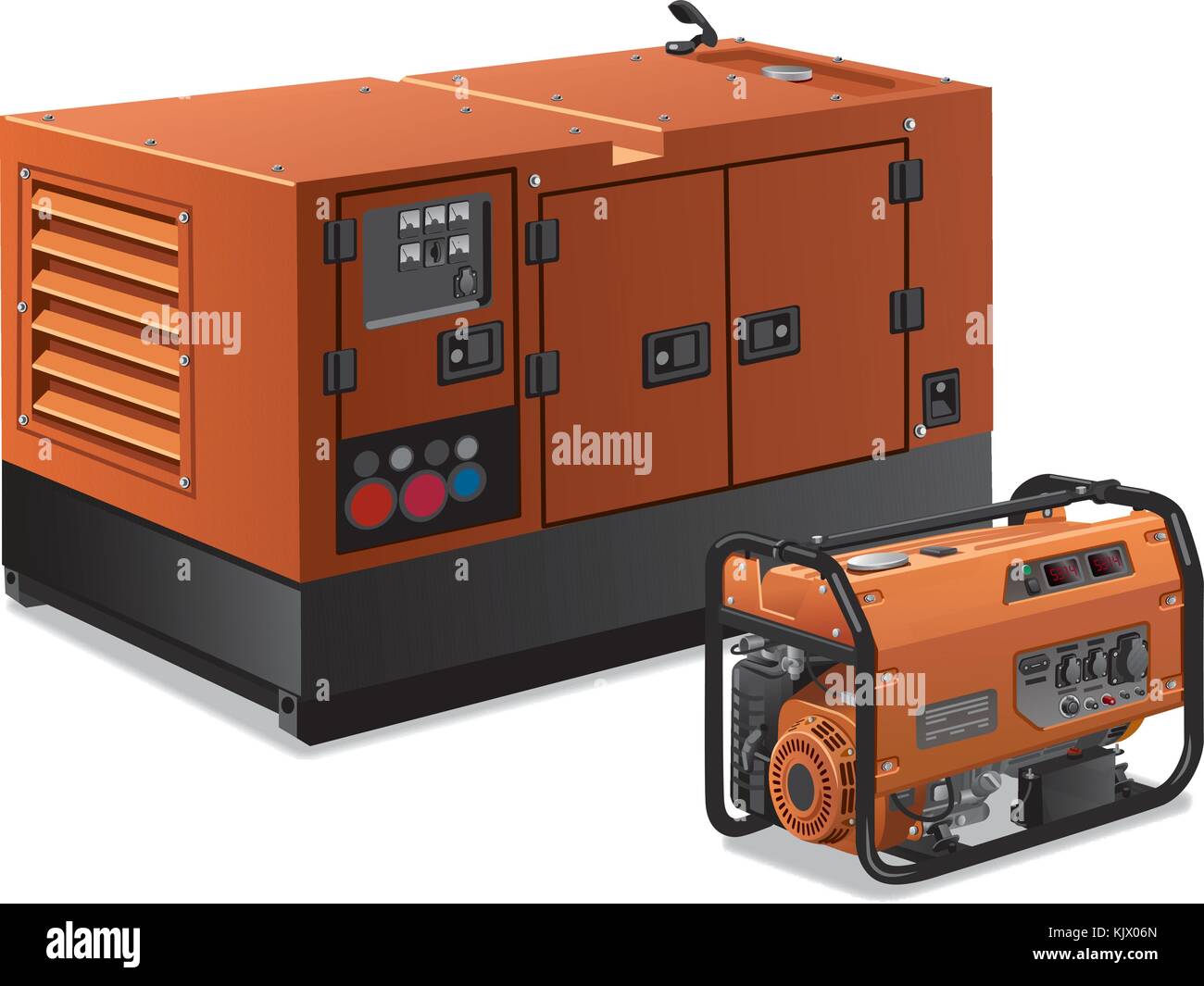 Diesel generators Stock Vector Images - Alamy