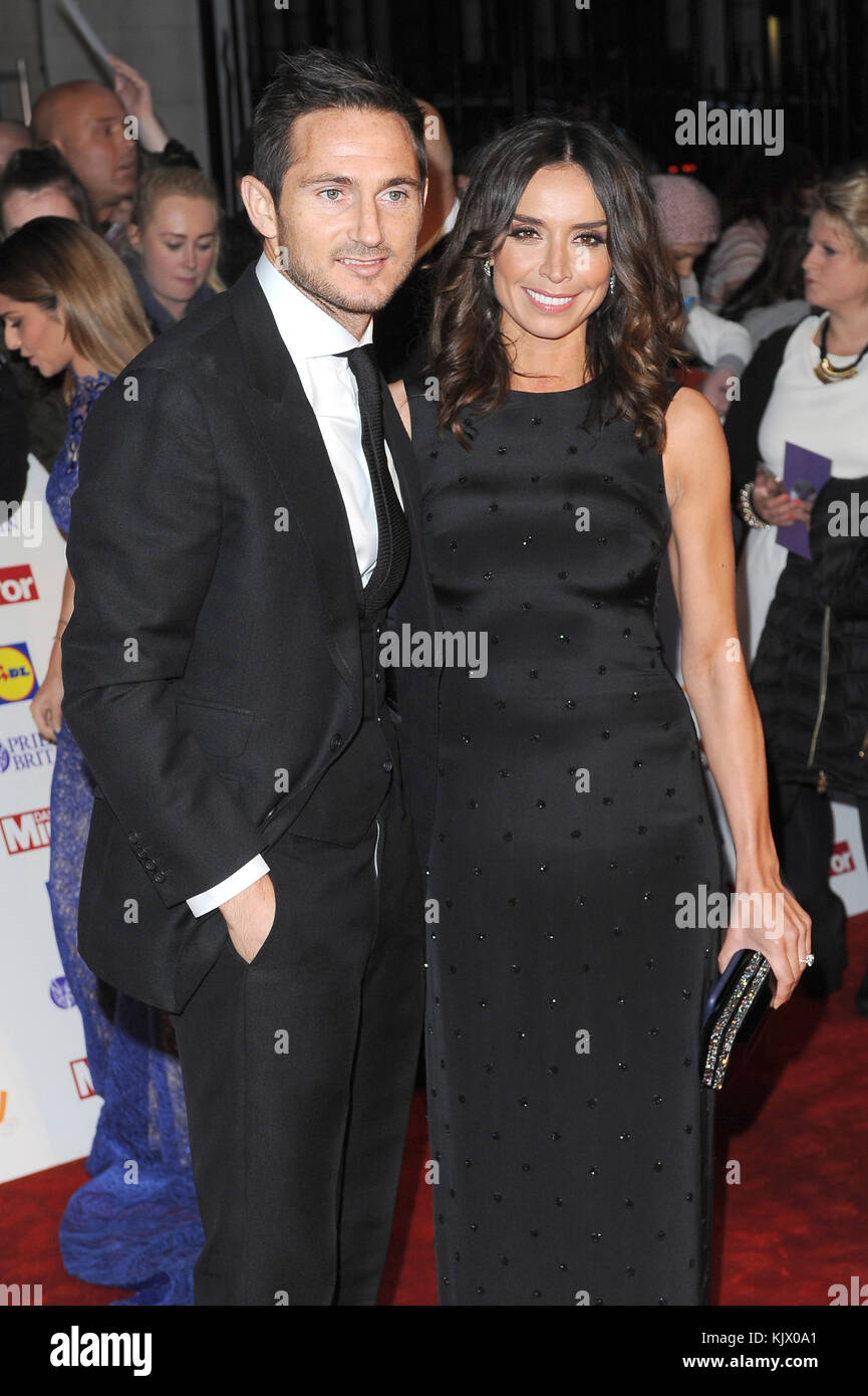 Frank Lampard and Christine Bleakley attend the Pride Of Britain Awards 2014 at Grosvenor House Hotel in London. 6th October 2014 © Paul Treadway Stock Photo