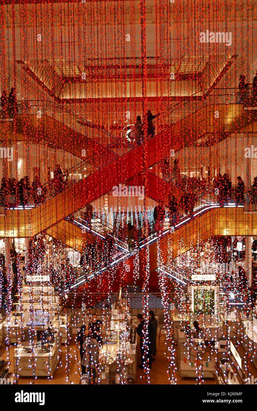 Le Bon Marche Department store, Christmas decoration, Paris, France, Europe  Stock Photo - Alamy