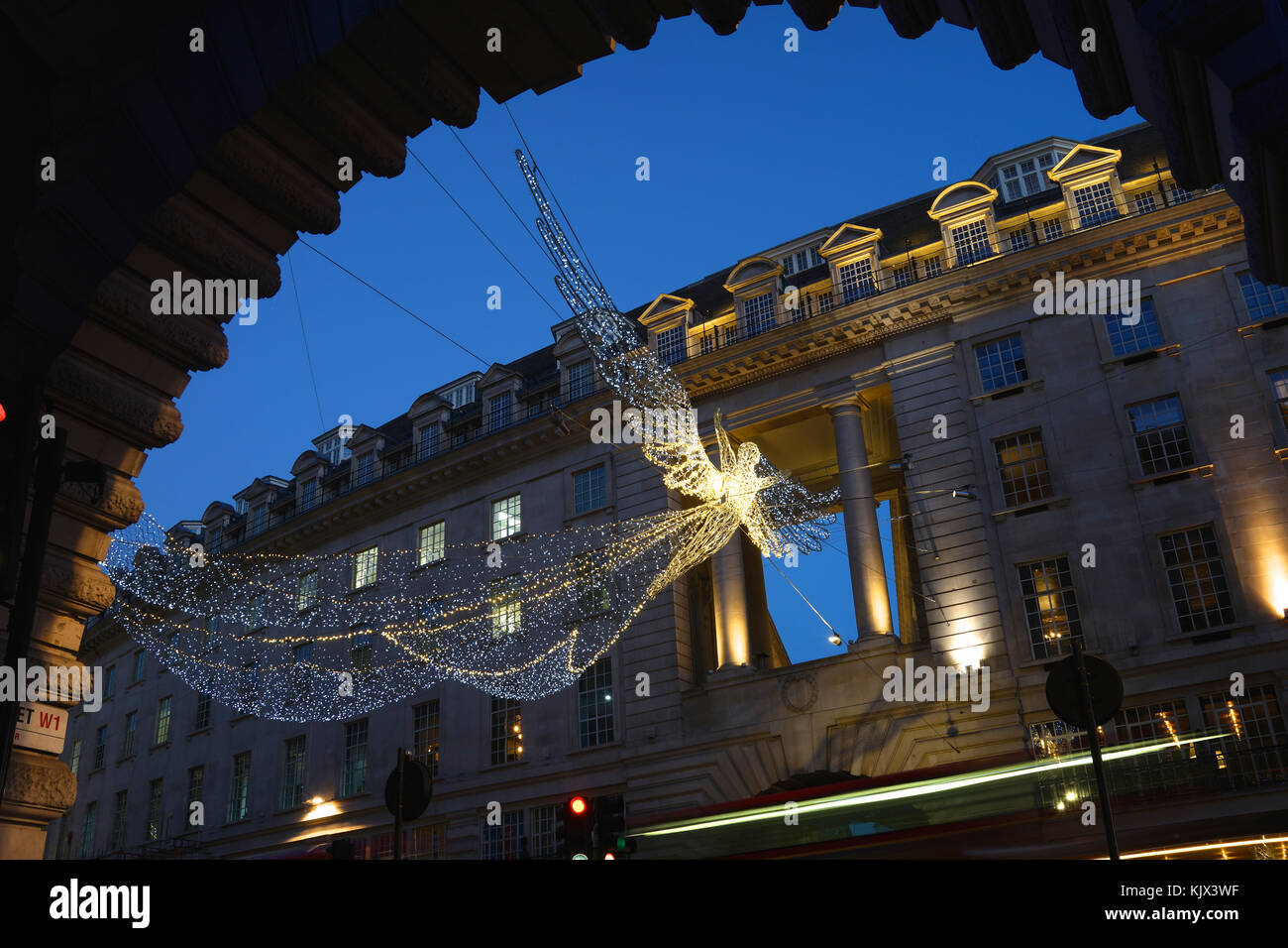 Christmas lights on Regent Street, London Stock Photo