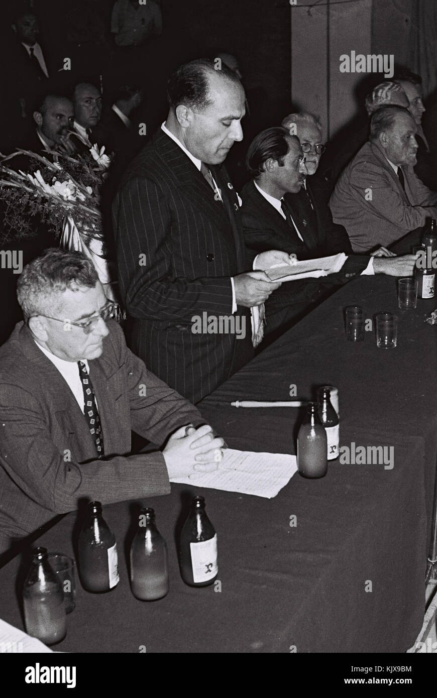 Grossman Propes Begin 1949 Stock Photo