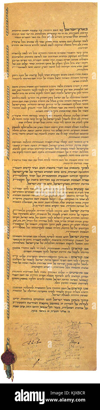 israeli declaration of independence translation
