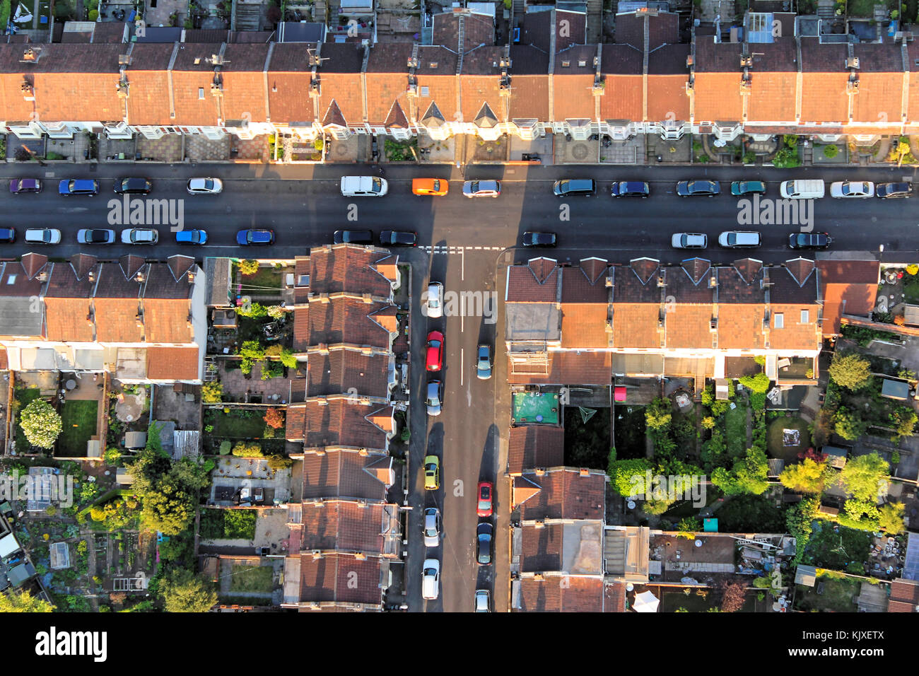 Bristol city centre aerial view hi-res stock photography and images - Alamy