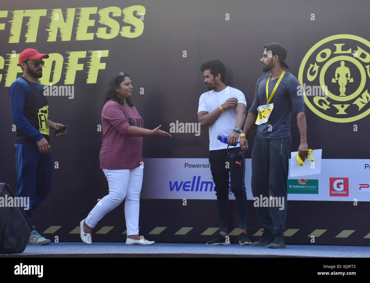 Mumbai, India. 25th Nov, 2017. Gold's Gym India “Fitmastfest multi