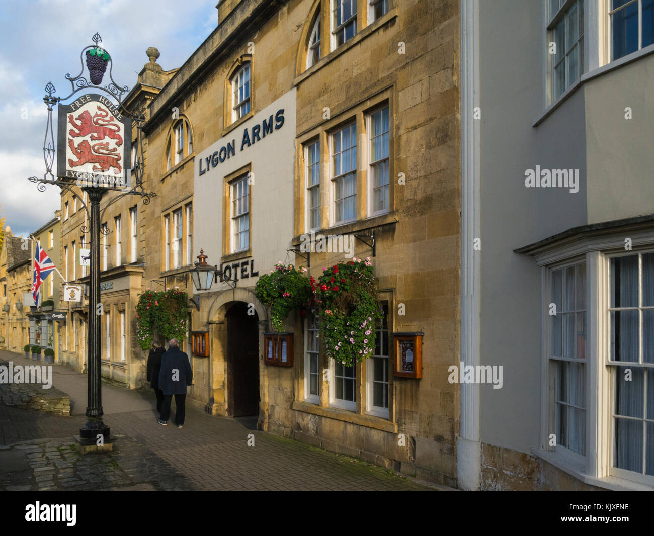 Lygon Arms Hotel High Street Chipping Camden Cotswolds Gloucestershire England UK Stock Photo