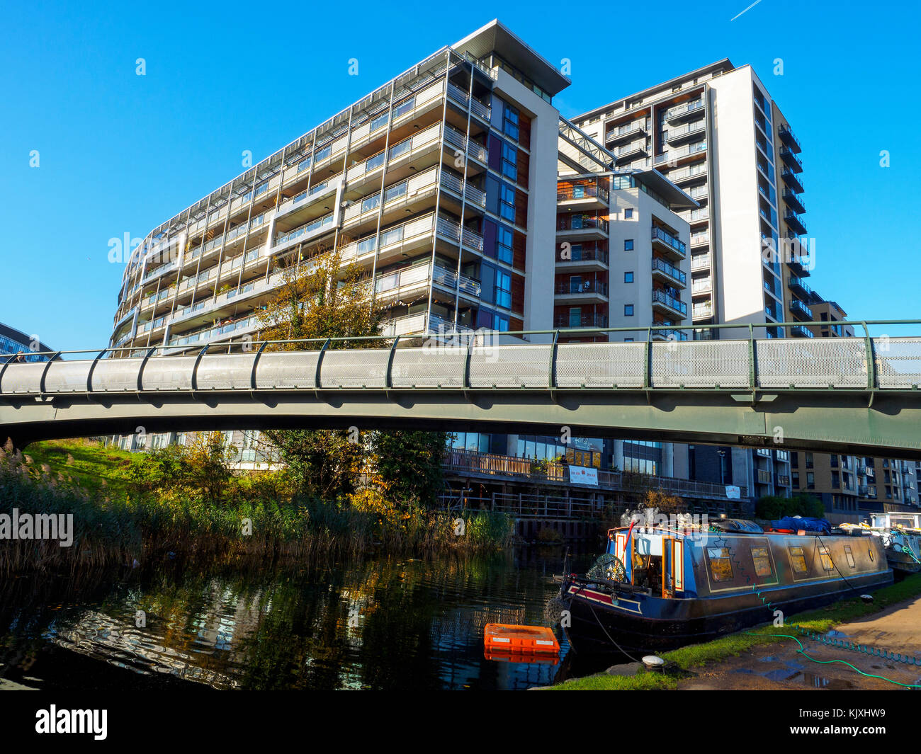 Modern apartment building - London, England Stock Photo
