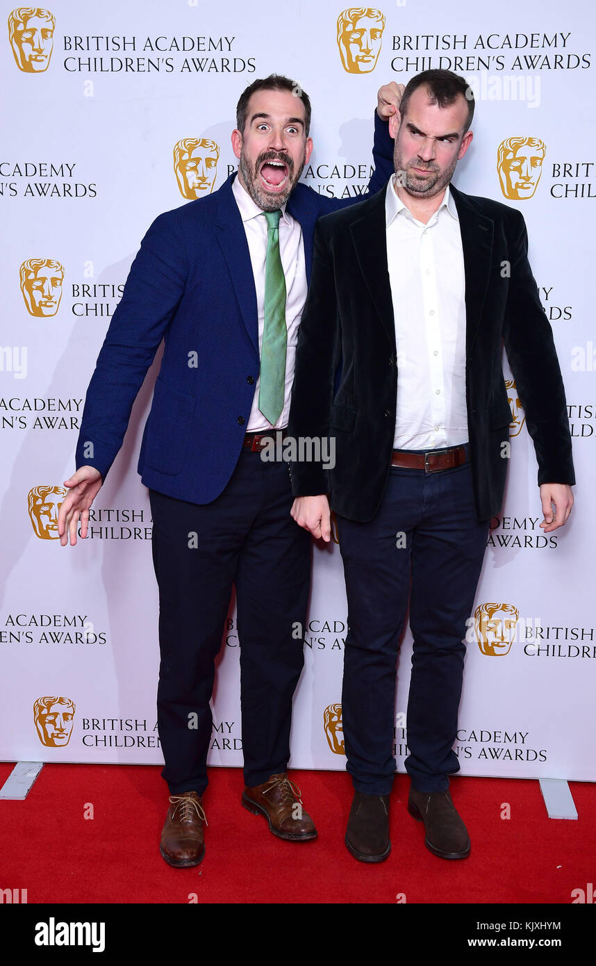 Xand van Tulleken (left) and his brother Chris van Tulleken attending the  British Academy Children's Awards at the Roundhouse in north London Stock  Photo - Alamy