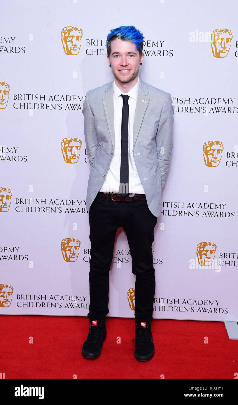 Daniel Middleton attending the British Academy Children’s Awards at the